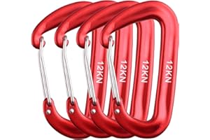 ‎AZARXIS Azarxis karabiner Schnellverschluss mit 1200kg Belastbarkeit, Rostfrei und Ultraleicht, Karabinerhaken Schlüsselanhänger aus Aluminium für Hängematte, Camping, Angeln