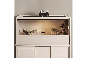 Stort terrarium Mojave för reptiler och andra små djur - 122 x 61 x 58 cm - inomhusdekoration
