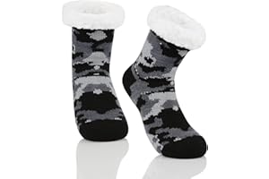 Zando Kids Christma Halloween Fluffy Socks, Boys Girls Slipper Socks, Grip Bed Thermal Socks Kids, Slippers Boys Girls