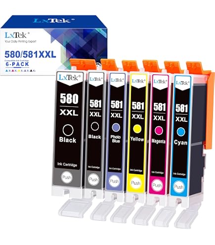 2 Cartucce D'inchiostro Compatibili CLI-581PB XL &ndash; Photo Blue Per Canon