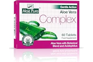 Aloe Pura Gentle Action Aloe Vera Complex 60 Tablets (Pack of 2)