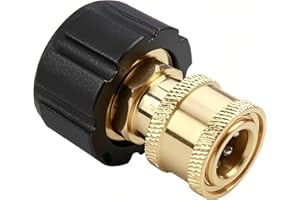 SUUOSL M22 Adapter to 1/4 Inch Quick Connect Pressure Washer Adapter, Brass Internal Thread Fitting for Titan, Michear Hose Conversion, M22 Connector for Pressure Washer Hose Fitting
