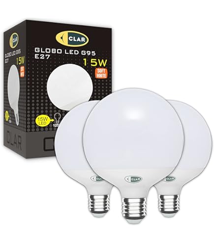 Ampoule LED Globe E27 3W, Culot Chromé Brillant, Lumière Chaude 250 Lm
