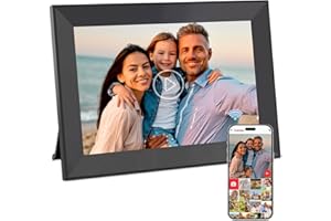 Hesmor Cadre Photo numérique WiFi, Cadre Photo numérique de 10,1 Pouces, écran Tactile LCD IPS 1280 x 800, Rotation Automatiq