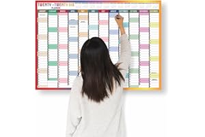 HLDI 2026 Year Wall Planner A1 Uk Wall Calendar Yearly Planner Large Jan To Dec Full Year Planning Chart Student Family Home School Office Work Study Annual Poster Multi 59.5 x 84.1Cm (Multicolor)
