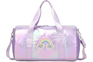 KIMWADALH Borse Danza Borsa da Ballo Laser Bambina Borsa da Ginnastica Borsoni Sportiva Borse da Viaggio per Bambina Tote da Palestra