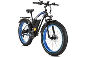 HFRYPShop Bicicletta Elettrica 26", Bicicletta Elettrica da Montagna con 4,0 Pneumatici Grassi Batteria al Litio 48 V 17.5 Ah (840 Wh), 85 N.m, 21 Velocità, Freni a Disco Idraulici