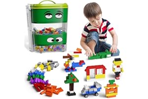 STEM MATCH Juego de Bloques de construcción para niños Mayores de 4 años, 181 Piezas de Bloques de construcción Brick con Caja clasificadora de Bloques, Compatible con la mayoría de Las Marcas de Bloques