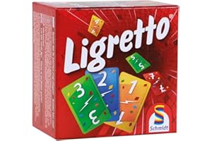 Schmidt , Ligretto Red , Card Game , Ages 8+ , 2 to 4 Players , 15 mins Minutes Playing Time
