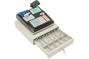 MIIHGNOS Système de caisse électronique pour la vente au détail avec 48 touches et affichage LED double face, caisse enregistreuse multi-mode de paiement, caisse enregistreuse Système d'exploitation anglais