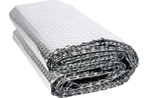 Storystore Aluminised Insulation Film, 60 cm x 3 m, 3 mm Thick Insulation, Double Sided Aluminium Bubble Film, Radiator Reflective Film for Vehicles, Roofs, Windows, Pipes etc