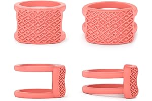 Rinfit Ring Protector for Working Out - Wedding Band and Engagement Ring Cover for Gym - Silicone Ring Guard - Rubber Ring Protector Set of two: 4mm and 9mm