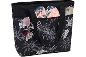 VX VONXURY Bolsa Playa Mujer Impermeable Bolso de Mano con Cremallera Bolso Piscina Mujer Antiarena para Playa Viajes