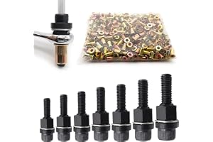 7 stycken mutternittängssats M3, M4, M5, M6, M8, M10, M12 – tång för nitmuttrar med nitmuttrar & pressmuttrar, rivnutverktygssats/nitmuttergytssats för metall & plåt
