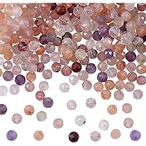 Perle Rotonde Di Fluorite Blu Naturale Di Grado AAA 4 Mm 6 Mm 8 Mm 10 Mm 12 - Foto 8