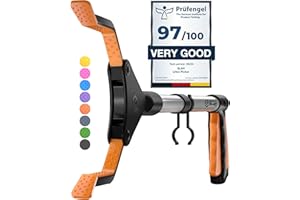 SLAH Pinza Extensible Agarrar 32" Pinzas Largas Palo, Agarradores De Mano Para Discapacitados, Recogedores De Arena Para Adultos, Plegables, Giratorios De 360 Grados (NARANJA, 82 Cm)