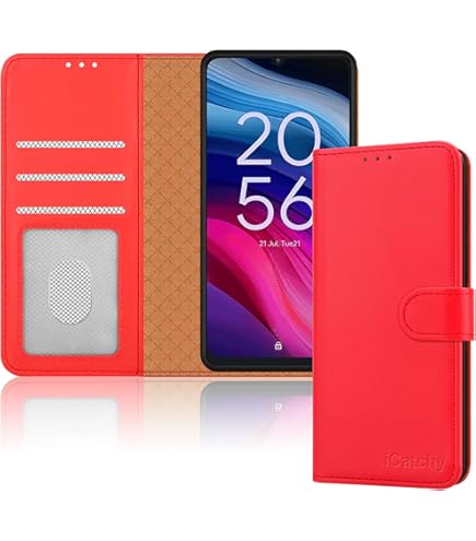 Asuwish Phone Case For TCL 505 Wallet Cover Credit Card Holder Flip