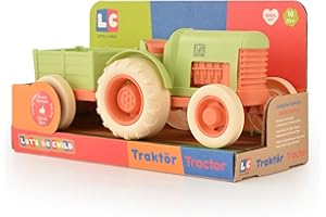 LET'S BE CHILD Tractor Toy Set for Kids | Educational Farm Toys Tractors and Trailer for Toddler, Safe, BPA-Free, Fun Indoor & Outdoor Play, Enhances Motor Skills, Hand-Eye Coordination | Boys, Girl, Baby Gifts