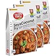 Tasty Nibbles Ready to Eat SOYA Coconut Fry 200g [Pack of 3] | Open Heat & Eat | No Food Additives Added | Japanese Retort Technology