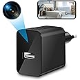 Mini Telecamera Nascosta 1080P HD Telecamera Spia Wifi Portatile Mini camera con Piccole Videocamera di Sorveglianza Senza Fi