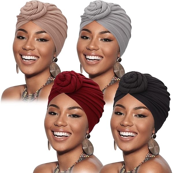 DENISKA Hijab Chemo Caps Chapéu Duplo Cor Turbante Cachecol Headband - Foto 5