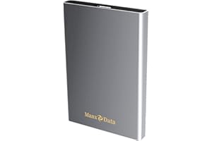 Manxdata 500Gb Silver Portable External Hard drive USB 3.0 for use with Windows PC, Mac, Smart TV, XBOX ONE & PS4