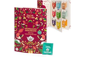 ‎ENGLISH TEA SHOP Erlebnis Tee Adventskalender "Weihnachtsgeschichte" | Weihnachtskalender mit 24 versch. Bio Tees & Geschichte zum Lesen, Lesezeichen und weitere Überraschung