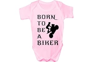 Print4U Born To Be A Biker Funny Babygrow~Babies Gift Boy/Girl Vest Babies
