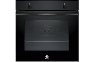Balay - Horno multifunción, 60 cm, Aqualisis, Control Comfort, Raíles 1 nivel, Cristal Negro, 3HB5131N3