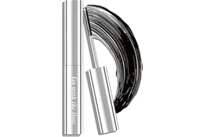 Prreal Metal Mascara - Long Lasting, Non-Clumping, Flake-Proof Bristle-Less Wand, Smudge-Proof in 01 Black