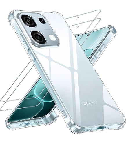 SEAHAI Cover Per OPPO Reno 14 FS / Reno 14F 5G/4G – Custodia In Silicone E TPU, Ultra Sottile, Trasparente Azzurro, Anti-impronta