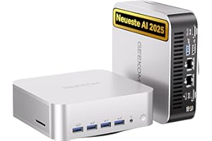 ‎GEEKOM GEEKOM AI Mini PC A9 Max mit AMD Ryzen AI 9 HX 370(12C/24T, bis zu 5.1GHz), 32GB DDR5+ 2TB SSD, 2.5G Dual-LAN Mini Computer Windows 11 pro mit 2×USB4|HDMI2.1|Wi‑Fi 7&BT 5.4 für Alle Einsatzszenarien