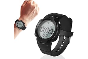 JBLJDWD Stopwatch Wrist, Referee Watch, Stop Watches Suitable Men Women Running Outdoors Swimming with Alarm/Timer Backlight for Running Training (Black)