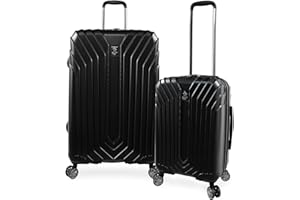 Original Penguin Blake 2pc Spinner Bagagli, Nero, Nero, 2pc Set, Blake 2pc Spinner Bagagli Set, Nero, 2pc Set, Blake - Set di 2 valigie