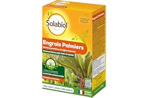 SOLABIOL Engrais palmiers et plantes méditerranéennes - 1,5 Kg - Utilisable en Agriculture Biologique SOPALMY15