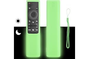 CTRLBETTER Custodia per Telecomando in Silicone Compatibile Con Samsung Smart TV BN59-01358B BN59-01363J BN59-01363B BN59-01311B Telecomando Copertura Protettiva Antiurto Con Verde Fluorescente e Cordino