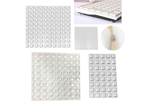 ANHORTS Lagrimas Silicona, Topes adhesivos de protección, Almohadillas de goma transparente, puerta de cocina, baño, oficina, amortiguadores de ruido (4 tamaños-304 Piezas)
