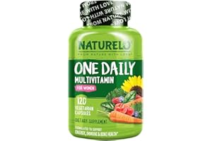Women's Multivitamins (One a Day) | 30 Essential Vitamins, Minerals, Fruit & Veg Extracts | Bio-Available, Gluten-Free, Clean-Label, No Tablets | 120 Capsules (4 Month Supply) | NATURELO