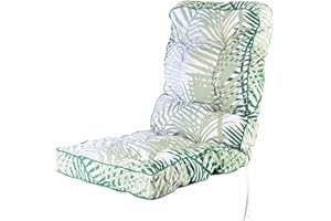 Alfresia Replacement Classic Outdoor Garden Recliner Chair Cushion | Tightly Packed Crumble Foam Cushion Quality Guaranteed in a Choice of Prints (Bamboo Leaf)