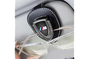 meisuH Car Sunglasses Holder for BMW M M2 M4 M5 M6 M8 X1 X2 X3 X5 X6 M135i M240i Z4 328i X7,Glasses Holder for Vehicle,Visor Sunglasses Clip for Men Women,Clip-on Car Glasses Holder Black