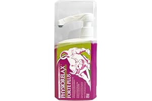 Physiorelax - Forte Plus 500ml, Crema de Masaje, Preparación y Recuperación de Músculos y Ligamentos, Antes y Después del Ejercicio, Uso Personal y Profesional, con Árnica