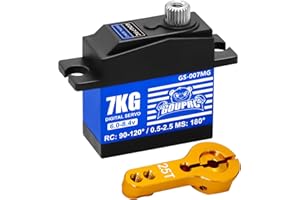 GOUP RC GOUPRC 21G 7KG RC Micro Digital Servo, High Torque Metal Steel Gears with 25T Servo Horn for 1/14 1/16 1/18 RC Car Crawler Boat DIY Robot Upgrade Servo Parts