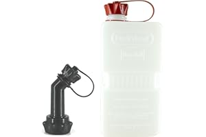 FuelFriend®-PLUS CLEAR - jerrycan 1,5 litres + bec verrouillable - parfait pour les motos, les voitures et plus encore