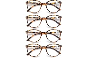 MODFANS Lot de 4 Lunettes de Lecture Homme Femme
