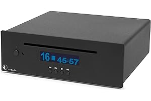Pro-Ject CD Box DS Black - odtwarzacze CD (24-bitowy/192 kHz, 100 DB, 0,007%, 20-2000 Hz, 1 W, 194 mm)