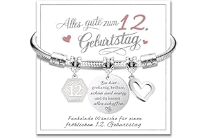 Geschenk Geburtstag 10 12 13 16 18 Jahre Mädchen, Armband Geburtstagsgeschenk Geburtstag Mädchen Geschenke für 10 12 13 16 18 Jährige
