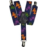 Olata Childrens 1-5 Years Elasticated Clip on Braces/Suspenders with Dinosaur Design