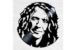 VINY WOODY Decoracion de pared de disco de vinilo rostro de Roberto Iniesta compositor, músico y escritor español