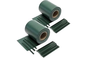 WilTec Brise-Vue Rouleau Vert 70mx19cm PVC 650g/m² 20 Clips Protection visuelle Pare-Vue Clôture Jardin