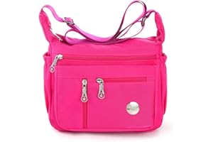 HERCMNOY Frauen Crossbody Taschen Umhängetasche Handtasche Mehrere Taschen Tasche Nylon Messenger Geldbörsen